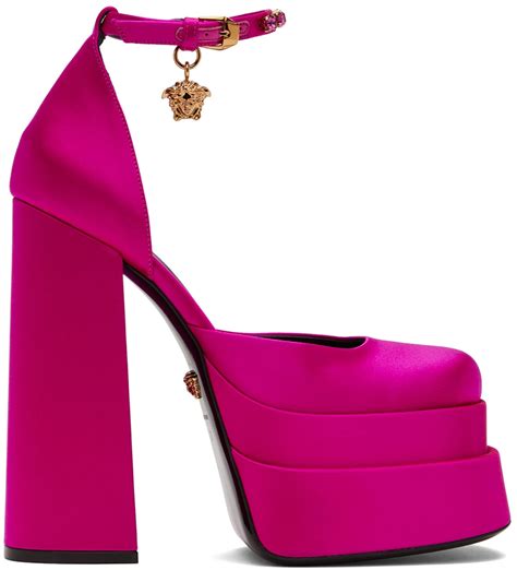 versace medusa pink heels|versace medusa aevitas.